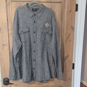 Harley-Davidson Black and Gray Knit Top